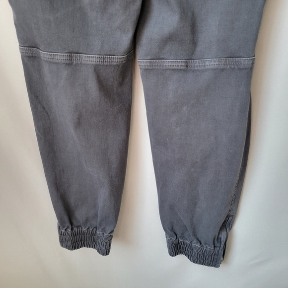 Spanx Stretch Twill Cargo Jogger Pant Washed Black Gray L - Picture 9 of 12